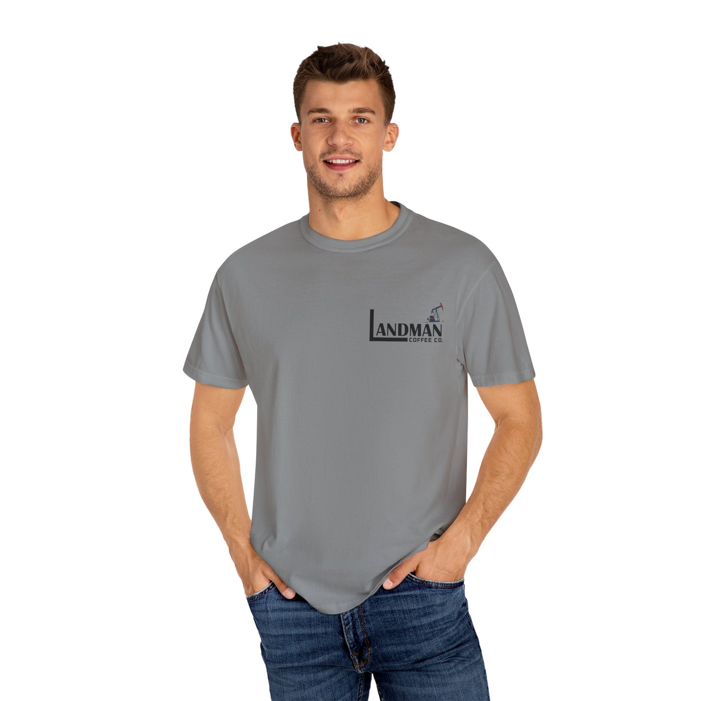 Landman Coffee Co. Oil Rig Premium T-Shirt