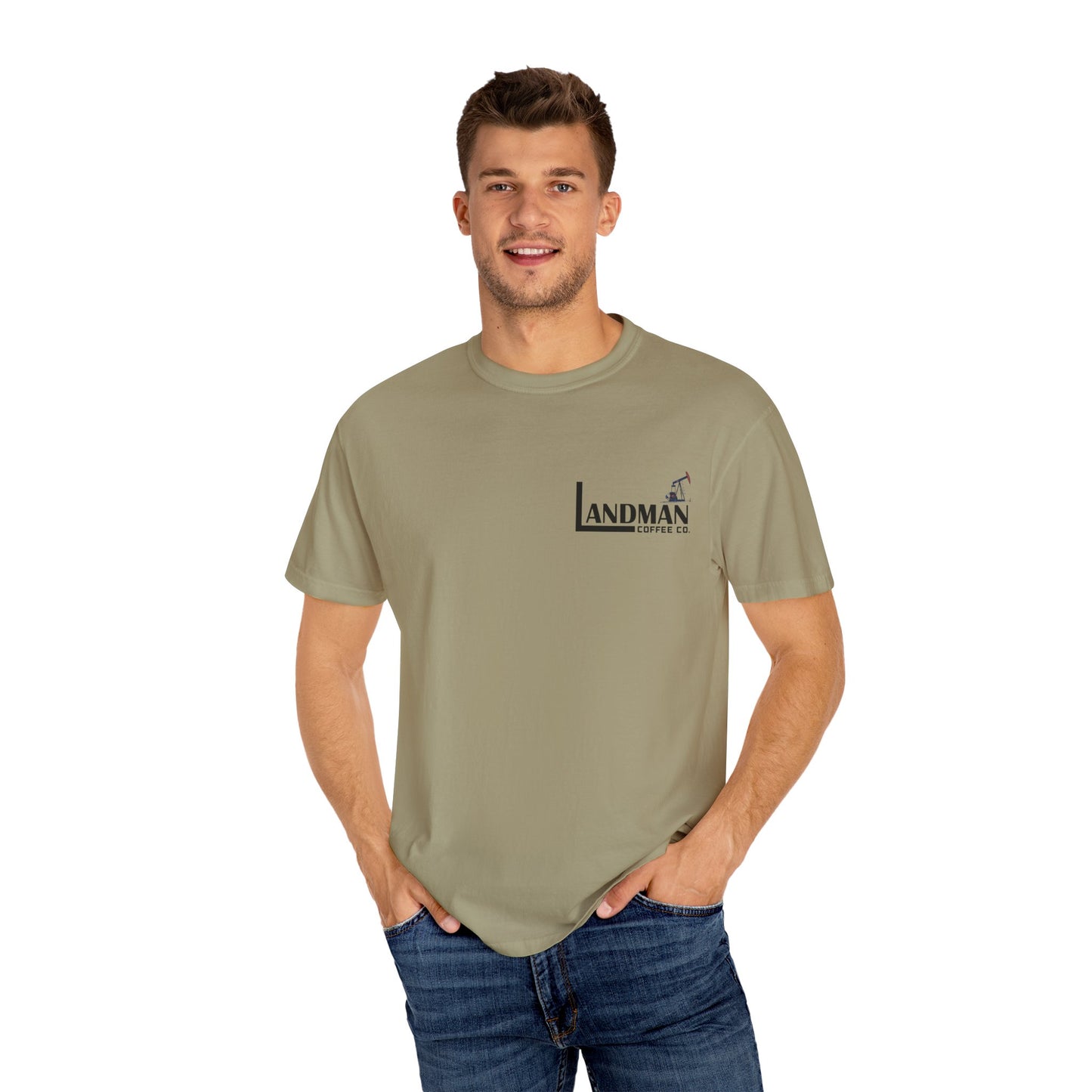 Landman Coffee Co. Oil Rig Premium T-Shirt