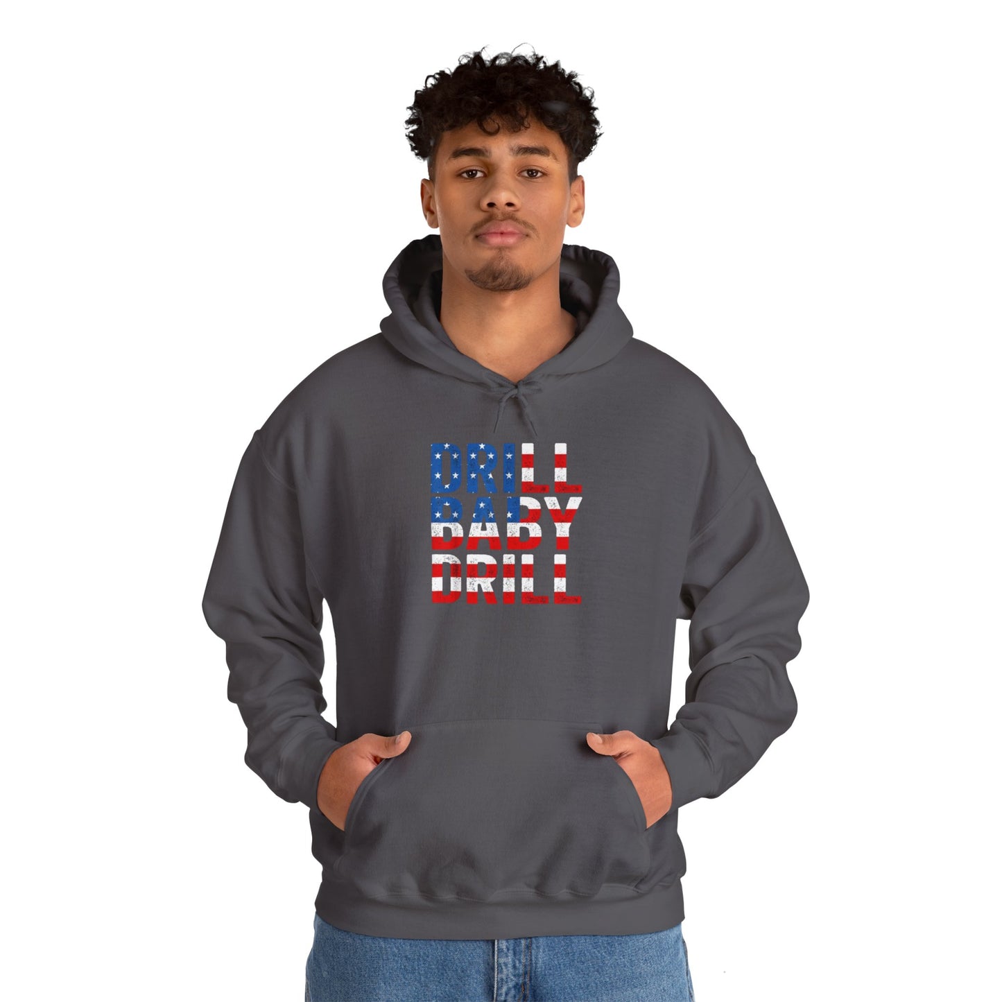 Drill Baby Drill Unisex Heavy Blend™ Hooded Sweatshirt