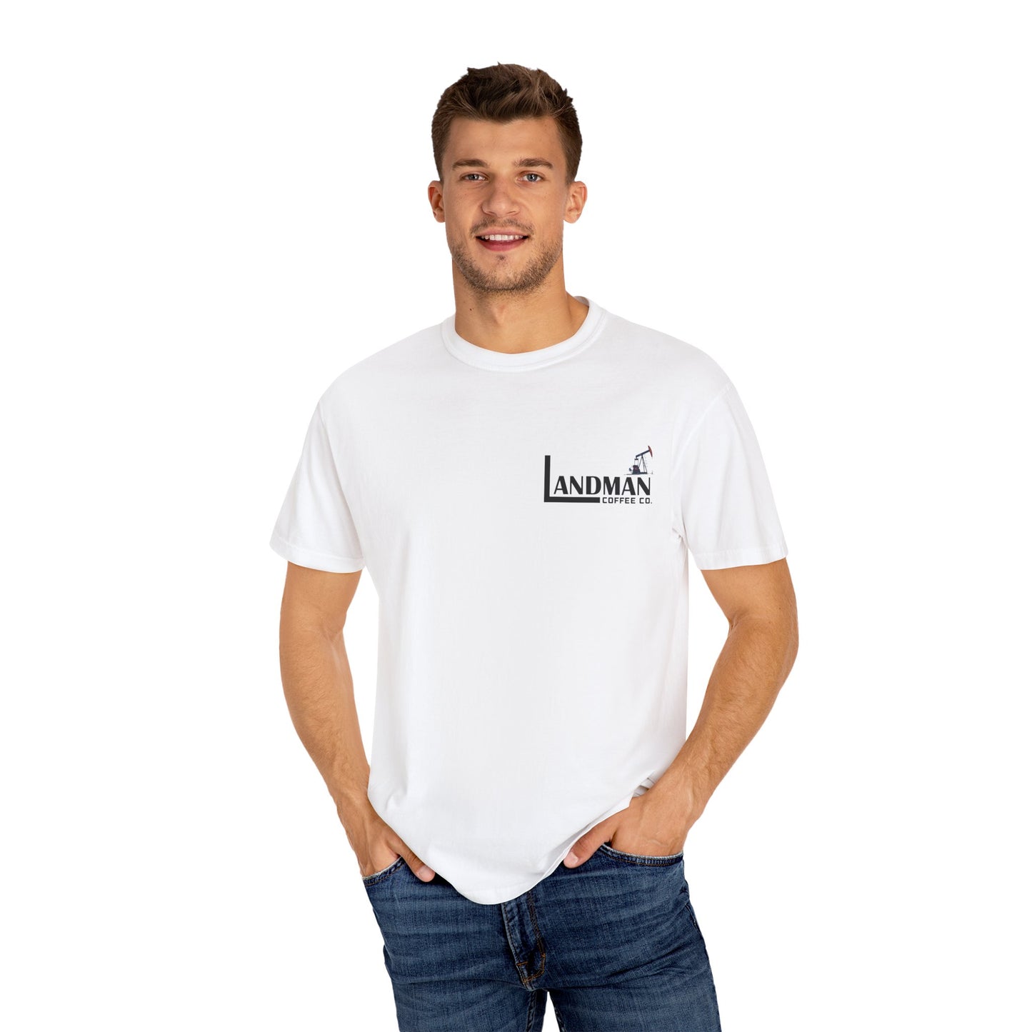 Landman Coffee Co. Oil Rig Premium T-Shirt