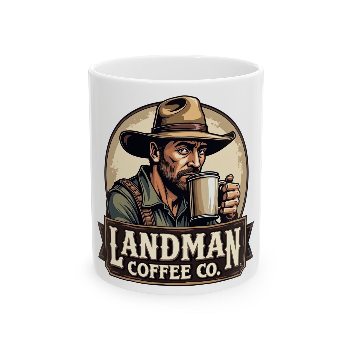 Landman Coffee Co. Ceramic Mug, (11oz, 15oz)