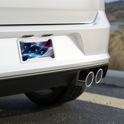 Bold American Flag License Plate