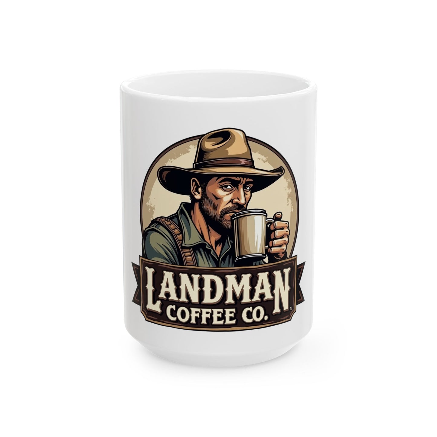 Landman Coffee Co. Ceramic Mug, (11oz, 15oz)