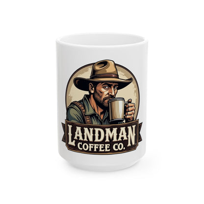 Landman Coffee Co. Ceramic Mug, (11oz, 15oz)