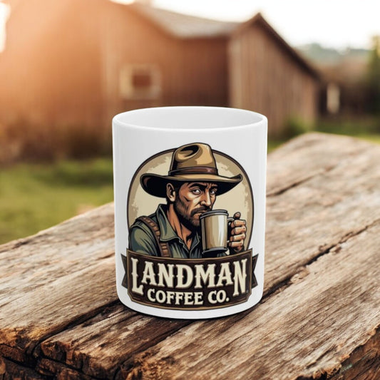 Landman Coffee Co. Ceramic Mug, (11oz, 15oz)