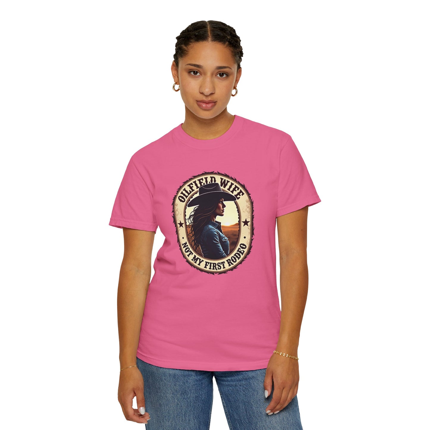 Oilfield Wife, Not My First Rodeo Premium T-Shirt